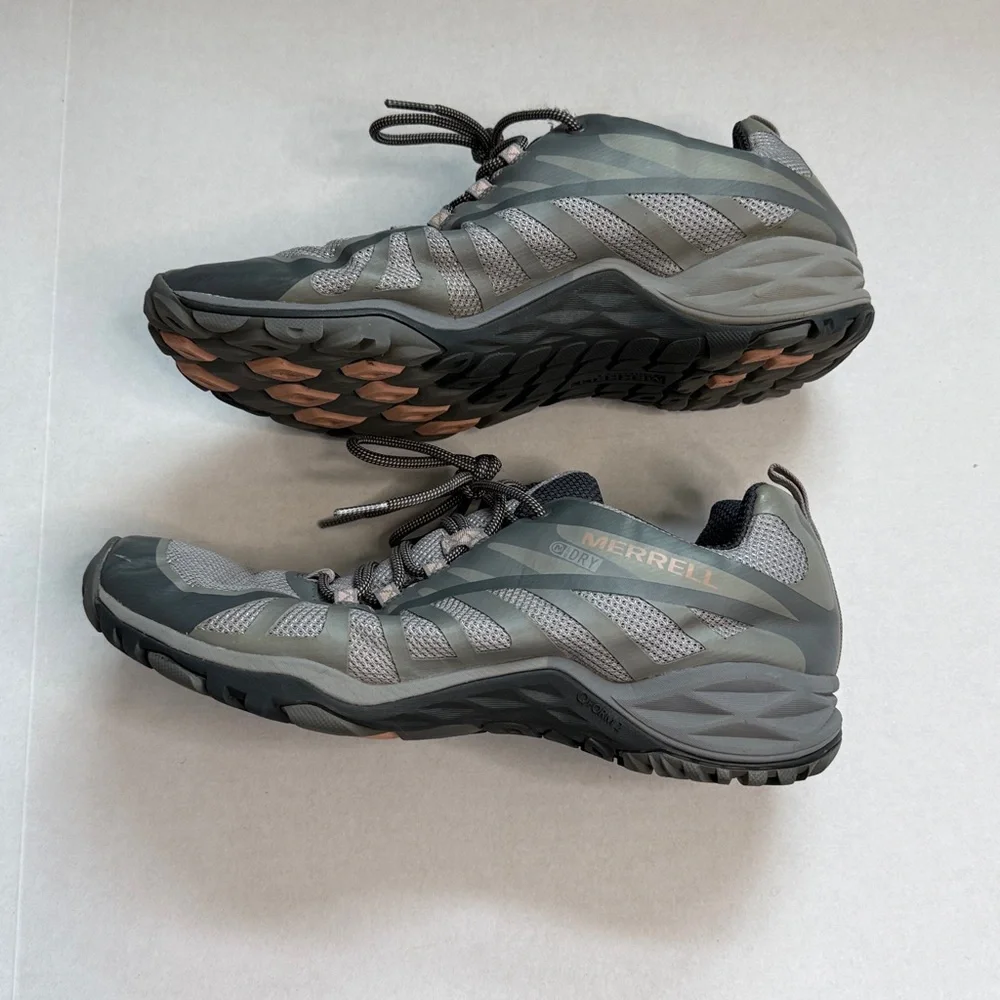 Merrell Siren Edge Q2 Hiking Shoe Frost Gray and Pink Size 10 - Picture 5 of 12